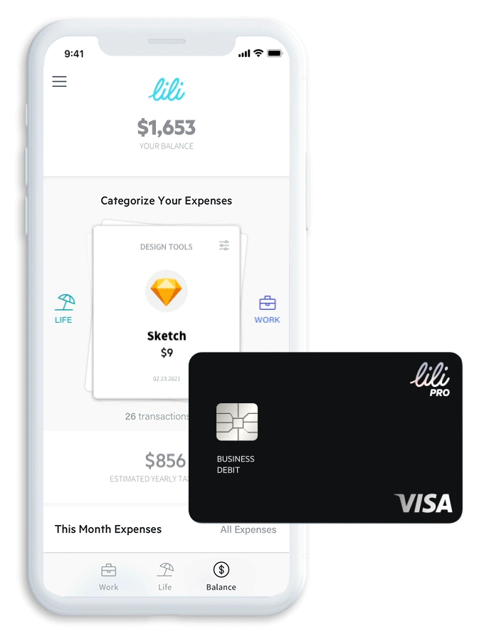 Lili Banking, the mobile banking app designed for freelancers and small business owners