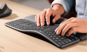 Ergonomic keyboard, a holiday tech gift for freelancers