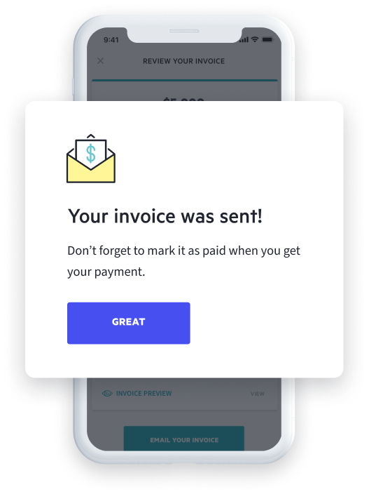 Use Lili's invoicing tool to create and send invoices to your clients