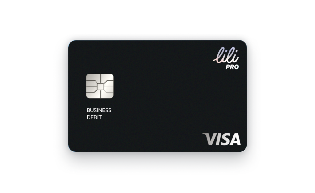 Lili Pro visa card for Lili customers