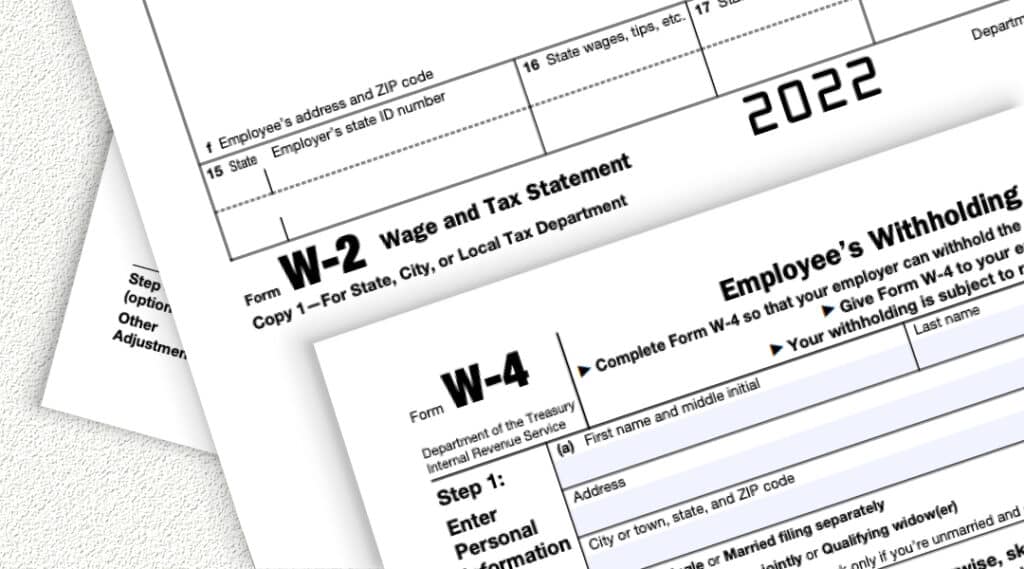 w-2 and w-4 forms