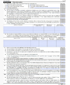 Form 1065 Instructions: U.S. Return Of Partnership Income