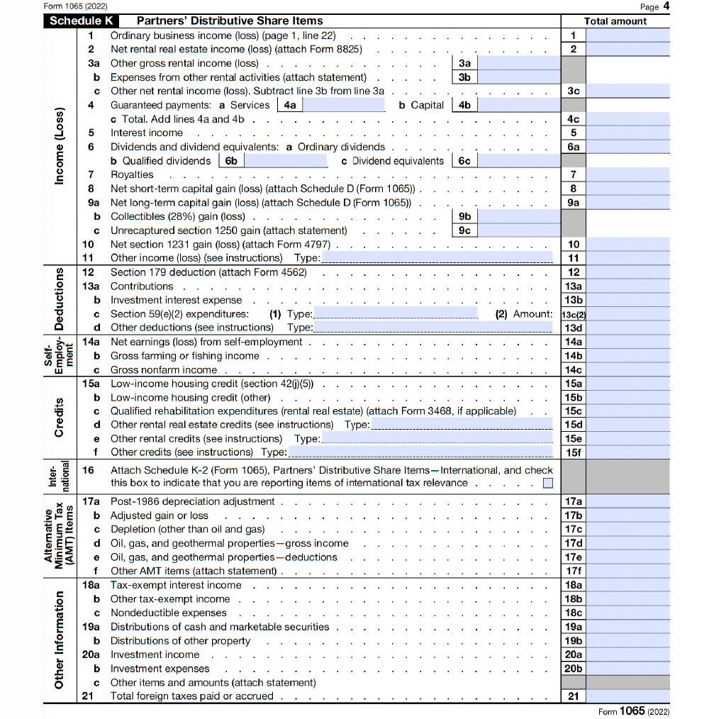 Schedule K 1 Form 1065 2024 Schedule Wini Amandie