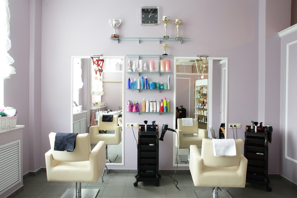 A newly-opened hair salon